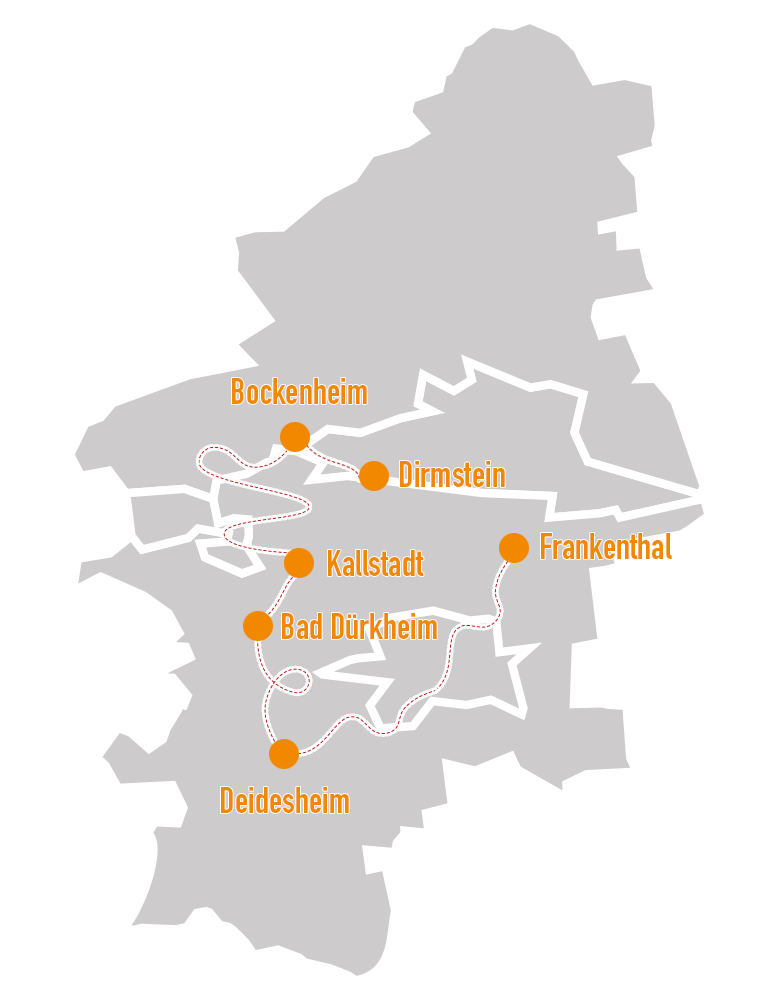 Karte Frankenthal Dirmstein